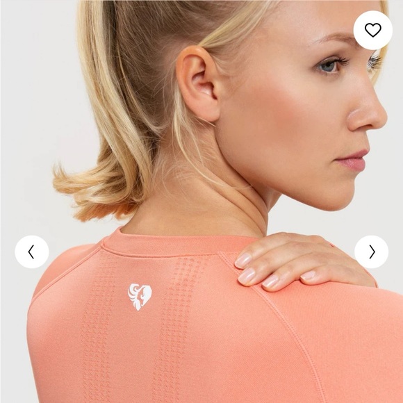 NWT Women’s Best Peach Sand Power Seamless Long Sleeve Crop Top Size 2x - Picture 6 of 7